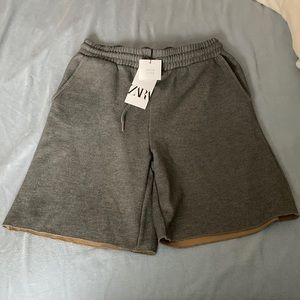 ZARA | grey sweat lounge pants, size large, new with tags